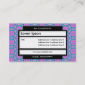 Stylisches Panel II - Terrazzo Muster Visitenkarte (Rückseite)