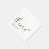 Stylisches Party für moderne Script Graduate Serviette (Ecke)