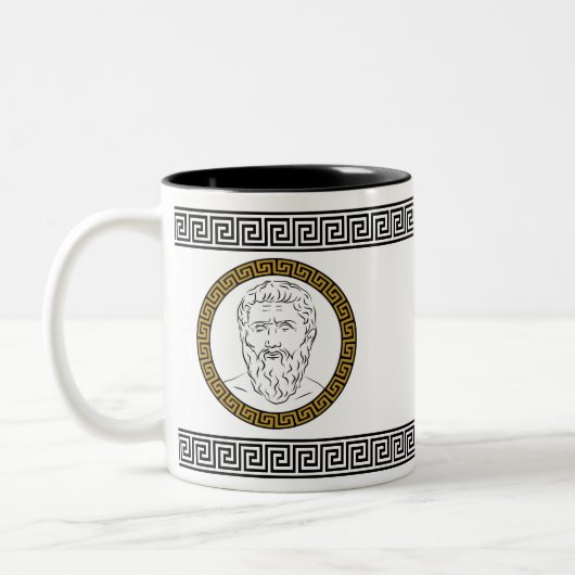 Stylisches Plato Zweifarbige Tasse (Links)