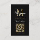 Stylisches QR-Code-Business-Logo Visitenkarte (Vorderseite)