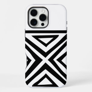 Stylisches Retro-Neueste Geometrische Muster Etui- iPhone 16 Pro Max Hülle