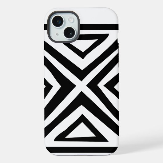 Stylisches Retro-Neueste Geometrisches Muster Case iPhone Hülle (Rückseite)
