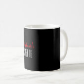 Stylisches rotes süßes 16 Zebra Herz Design Name Kaffeetasse (VorderseiteRechts)