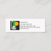 Stylisches Rundschild für den Bau eines allgemeine Mini Visitenkarte (Rückseite)