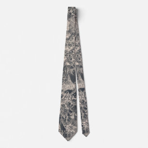 Stylisches schwarzes Pariser Toile-Design Krawatte