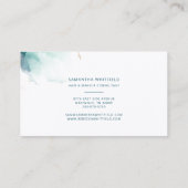 Stylisches Script Marble Agate Abstrakt Pattern Visitenkarte (Rückseite)