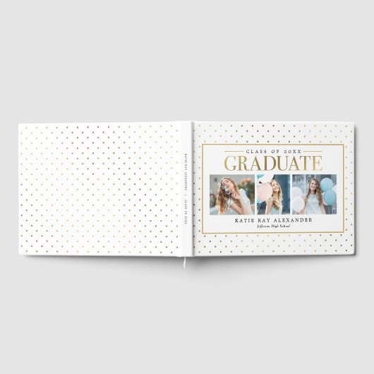 Stylisches Tag Graduation Party Gästebuch (Voll)