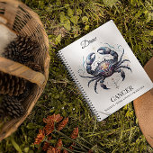 Stylisches Watercolor Cancer Custom Journal Notizblock