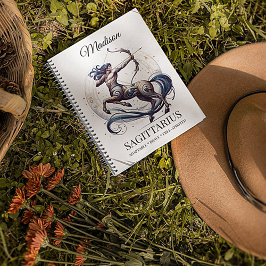 Stylisches Watercolor Sagittarius Custom Journal Notizblock