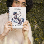 Stylisches Watercolor Sagittarius Custom Journal Notizblock