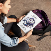 Stylisches Watercolor Scorpio Custom Journal Notizblock