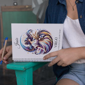 Stylisches Watercolor Virgo Custom Journal Notizblock