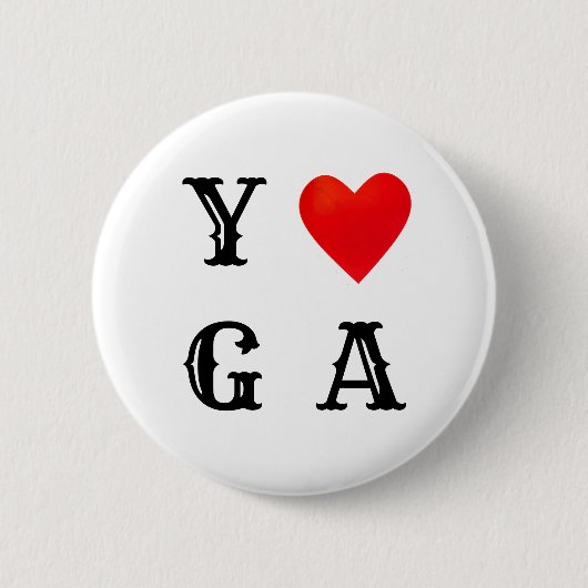Stylisches Yoga Button (Vorderseite)