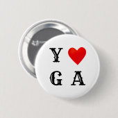Stylisches Yoga Button (Vorne & Hinten)