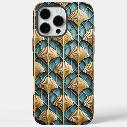 Stylised 3D Art Deco Fan Design Case-Mate iPhone Hülle (Rückseite)