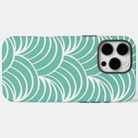 Stylised Art Deco Fan Design Case-Mate iPhone Hülle (Rückseite (Horizontal))