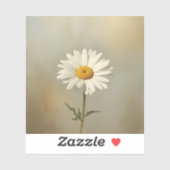 stylised blooming daisy paintings aufkleber (Blatt)