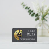 Stylish 24-7 Taxi Driver Service Visitenkarte (Stehend Vorderseite)