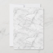 STYLISH 40. Geburtstag Party INVITE Silber Glitzer Einladung (Rückseite)