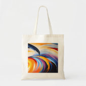 Stylish Abstract Art Canvas Tote Bag Tragetasche (Vorne)