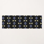 Stylish Abstract Blue and black yoga mat Yogamatte (Vorderseite (Horizontal))