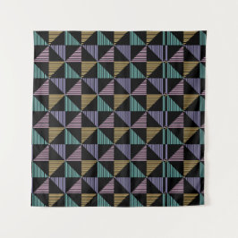 Stylish Abstract Geometric Print – Modern Trendy Wandteppich