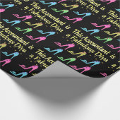 STYLISH ACCOUNTANT SHOVER DESIGN GESCHENKPAPIER (Ecke)