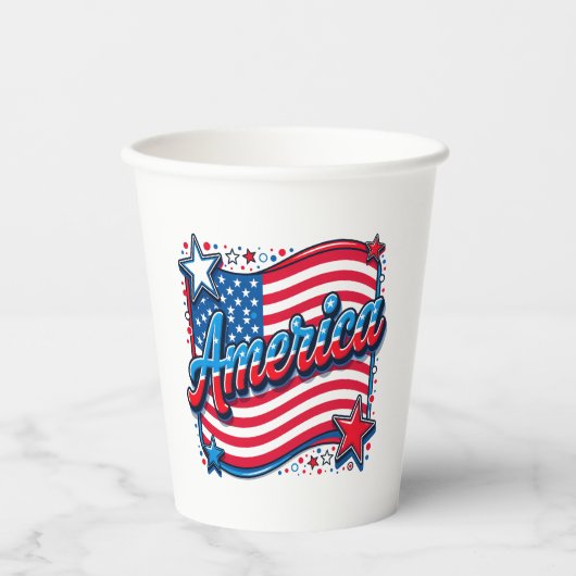 Stylish America Kaffeetasse Pappbecher (Vorderseite)