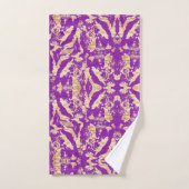 Stylish and Elegant Gold Marble Texture pattern Badhandtuch Set (Handtuch)