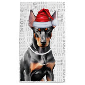 Stylish and Funny Doberman Lover Christmas Kleine Geschenktüte (Vorderseite)