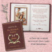 Stylish and Unique Matriarch Grandma Storybook Karte