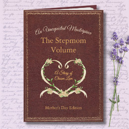 Stylish and Unique Stepmom Storybook Photo Card Karte