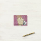 stylish angel of love with qr-code post-it klebezettel (Auf Schreibtisch)