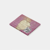 stylish angel of love with qr-code post-it klebezettel (angewinkelt)