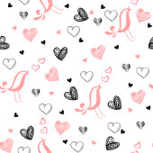 Stylish Anniversary Gift Tie Hand Drawn Hearts Krawatte