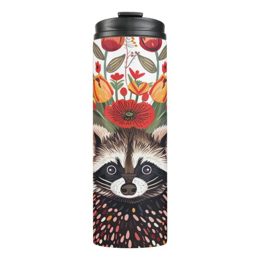 Stylish Apparel, Raccon Thermosbecher (Vorderseite)