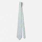 Stylish Aqua & Sea Foam Green Argyle Neck Tie Krawatte (Vorderseite)
