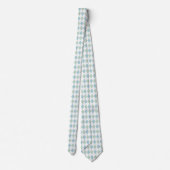 Stylish Aqua & Sea Foam Green Argyle Neck Tie Krawatte (Rückseite)