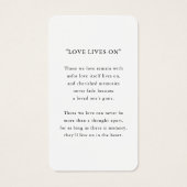 Stylish Arch 2 Photo Funeral Prayer Card (Rückseite)