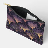 Stylish Art Deco Fans in Purple Zubehörtasche (Offen)