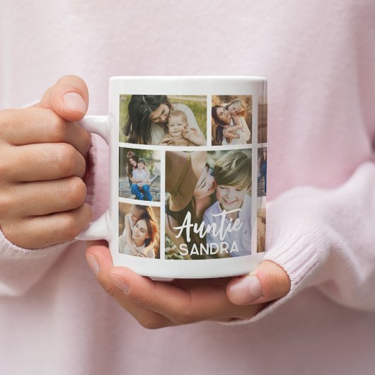 Stylish Auntie 15 Photo Collage Kaffeetasse