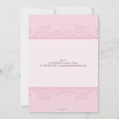 STYLISH BAPTISM ERSUCHT: elegante 2P Einladung (Rückseite)