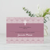 STYLISH BAPTISM INVITES :: pretty 9aL Einladung (Stehend Vorderseite)