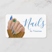 Stylish Beauty Professional Nail Technician Chic Visitenkarte (Vorderseite)