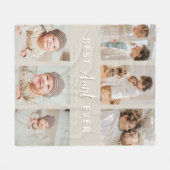 Stylish Best Aunt Ever 6 Photo Fleecedecke (Vorderseite (Horizontal))