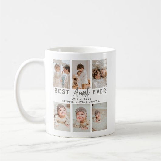 Stylish Best Aunt Ever 6 Photo Kaffeetasse (Links)