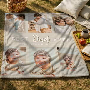 Stylish Best Dad Ever 6 Foto Fleecedecke