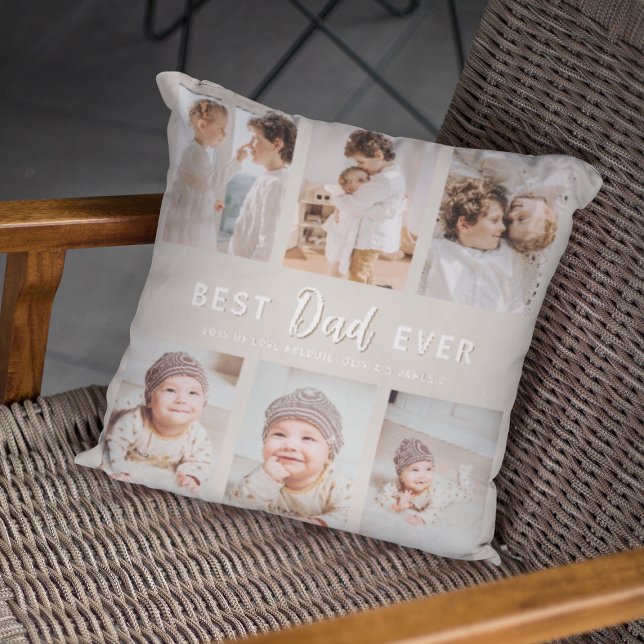 Stylish Best Dad Ever Throw Pillow Kissen (Von Creator hochgeladen)