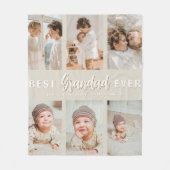 Stylish Bester Opa Ever 6 Foto  Fleecedecke (Vorderseite)