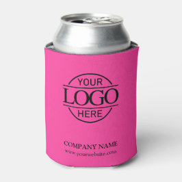 Stylish Bight Pink Corporate Company Business Logo Dosenkühler